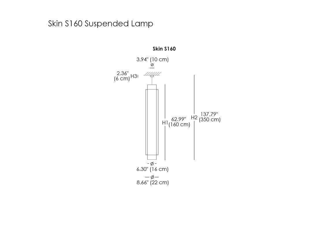 Skin S160 Suspended Lamp