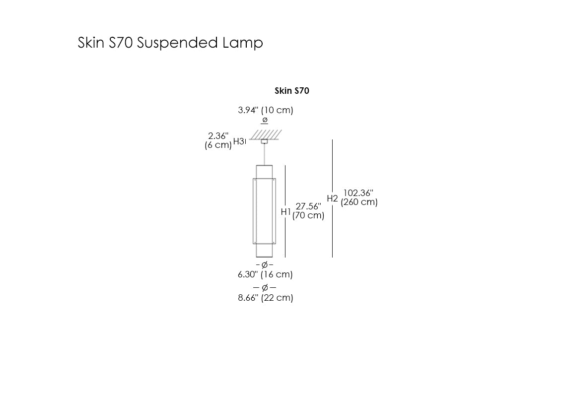 Skin S70 Suspended Lamp
