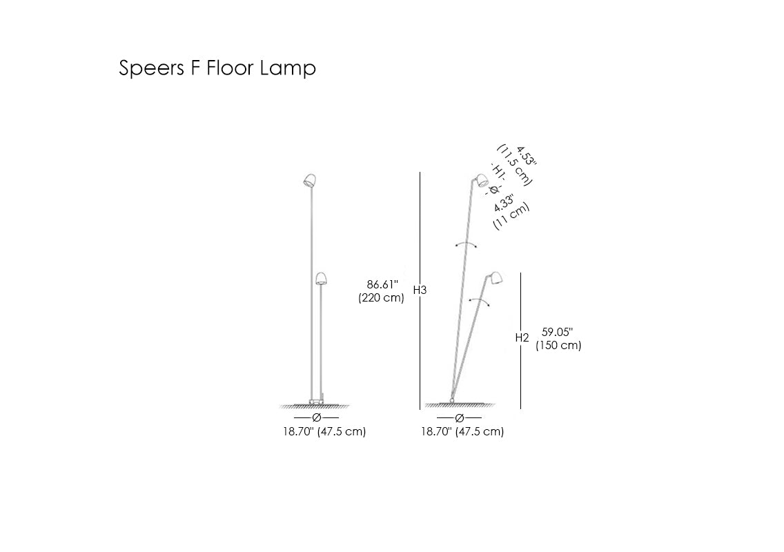 Speers F Adjustable Height Floor Lamp