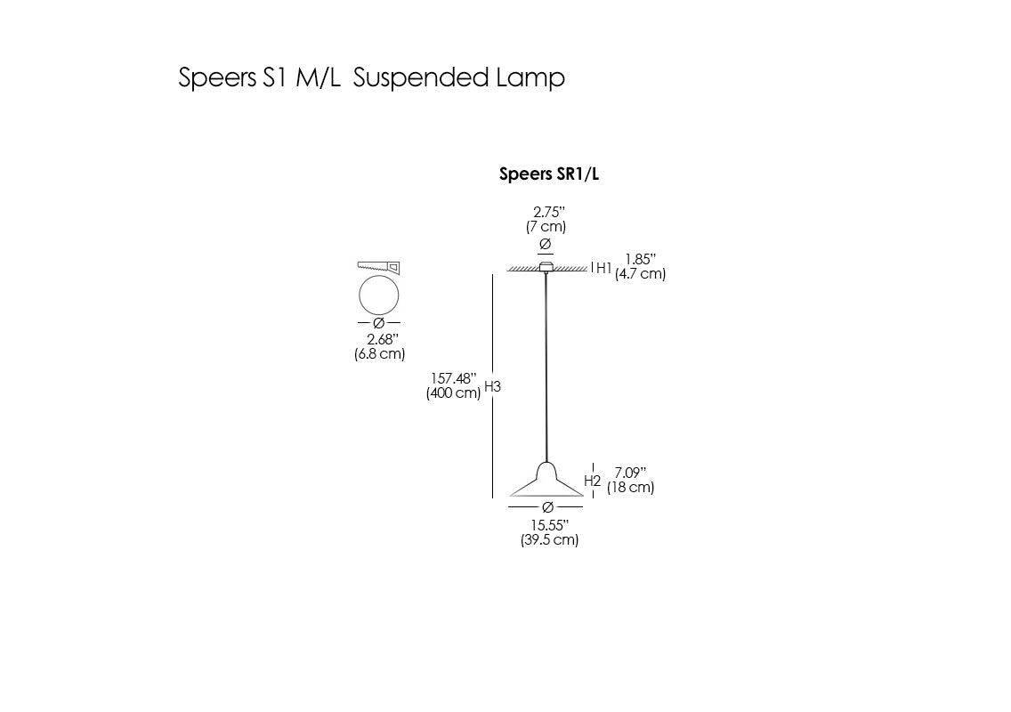 Speers S1 M/L Suspended Lamp