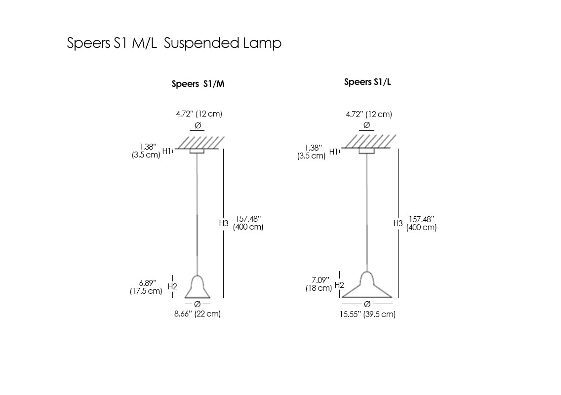 Speers S1 M/L Suspended Lamp