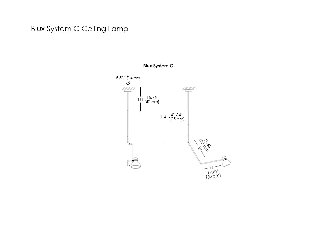 Blux System C Ceiling Lamp