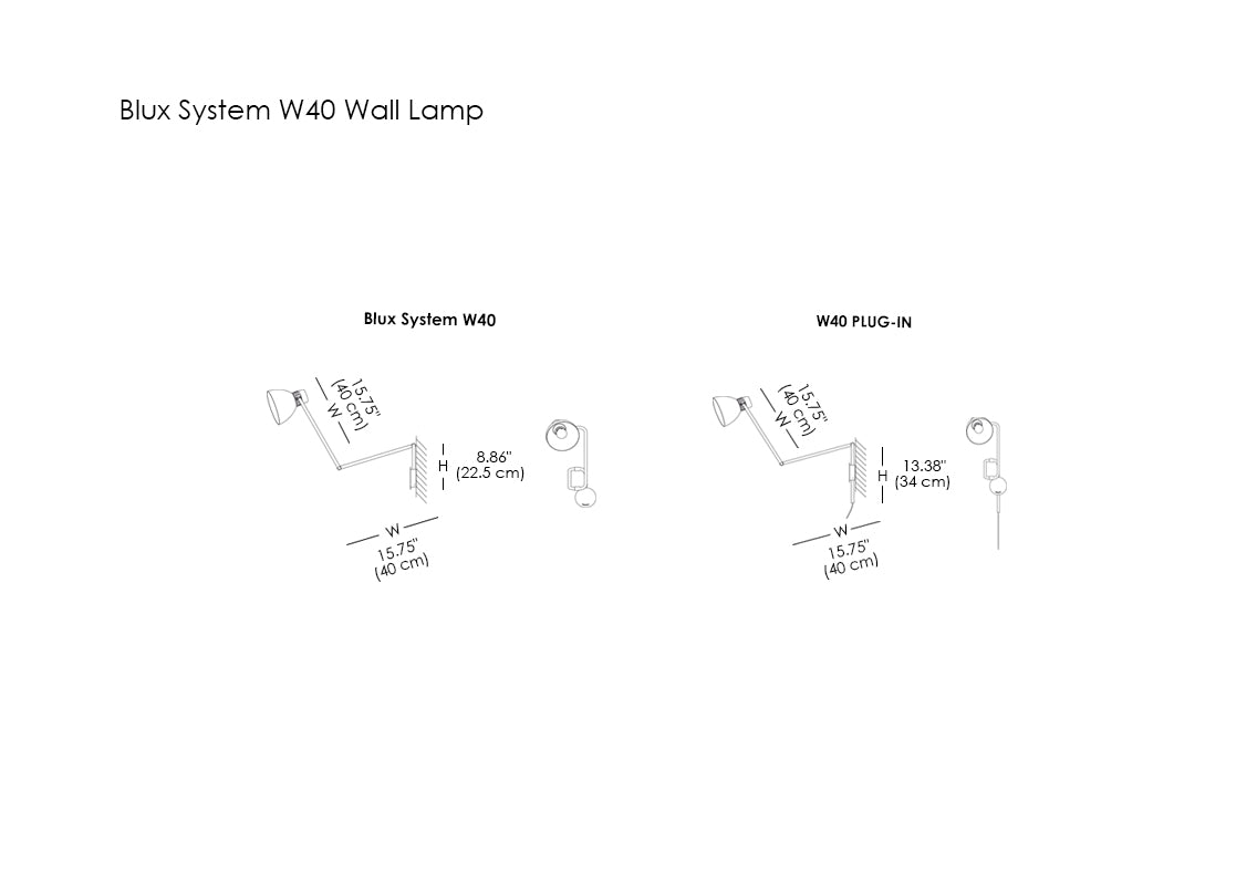 Blux System W40 Wall Lamp