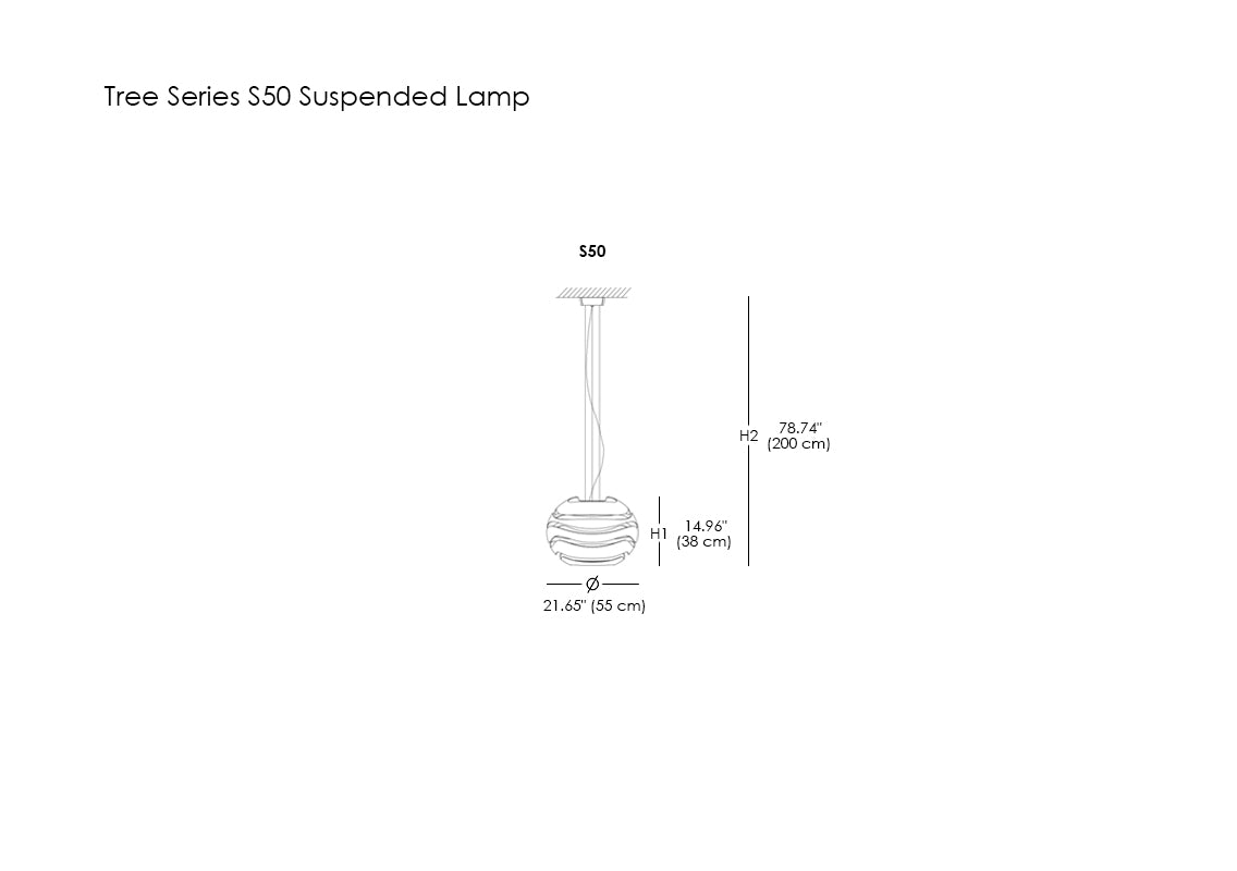 Tree Series S50 Suspended Lamp