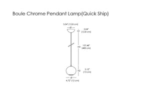 Boule Chrome Pendant Lamp (Quick Ship)