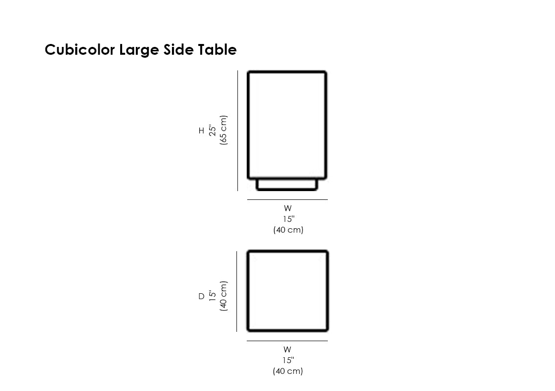 Cubicolor Large Side Table