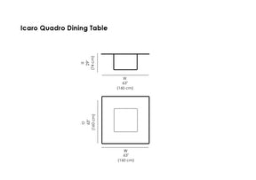 Icaro Quadro Dining Table