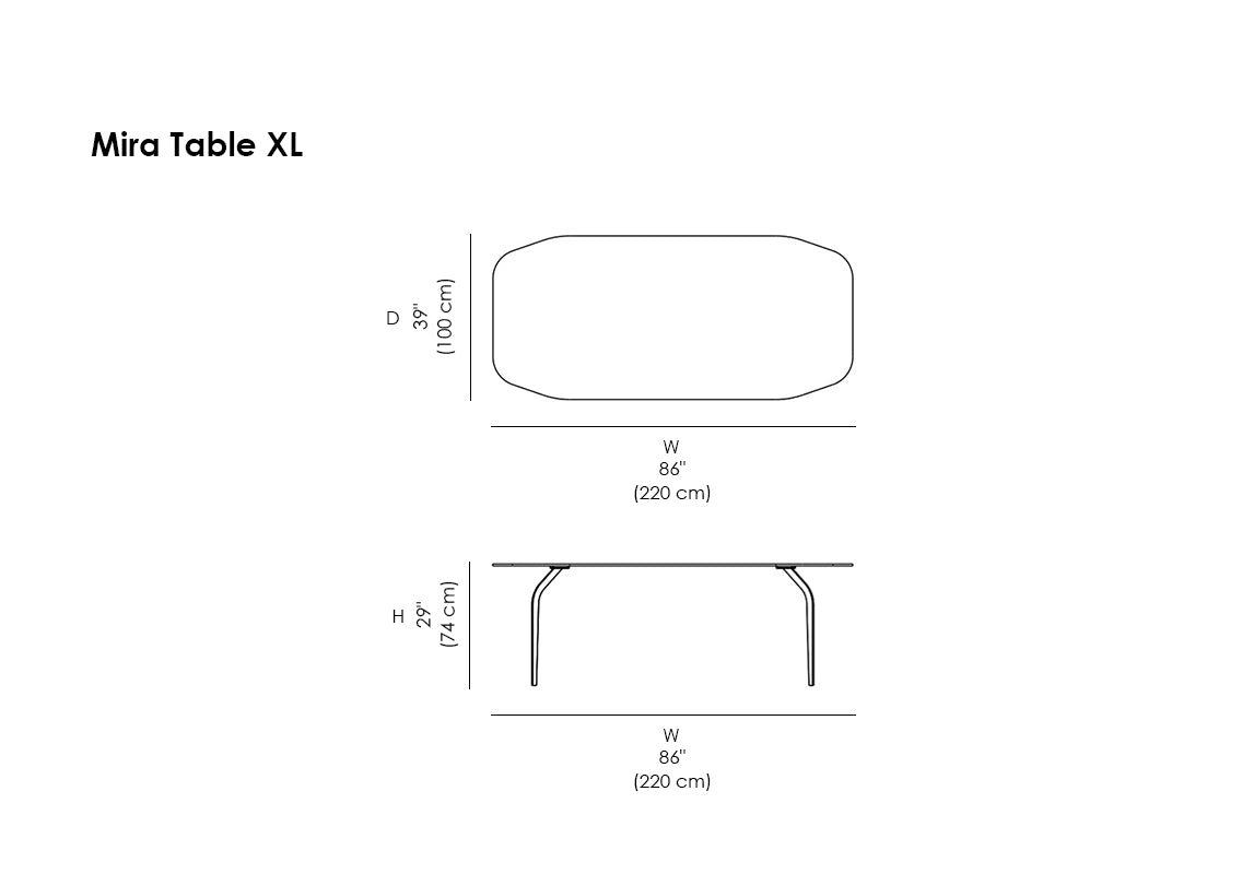 Mira Table XL