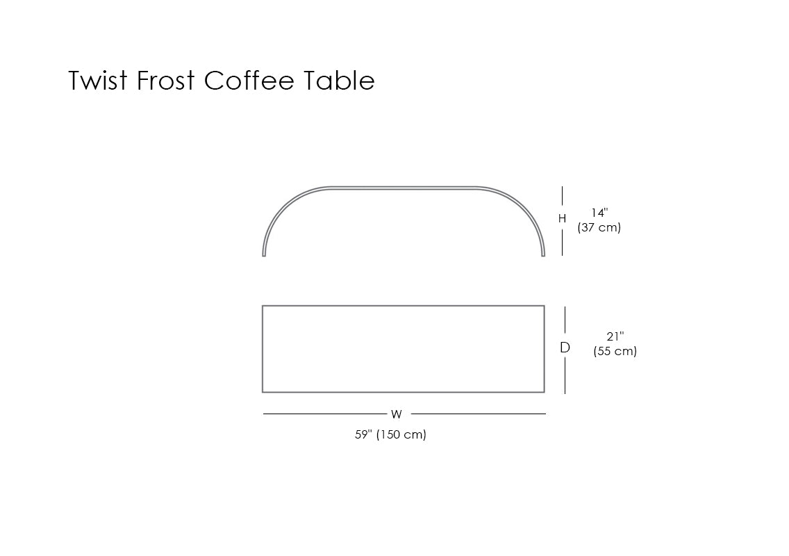 Twist Frost Coffee Table