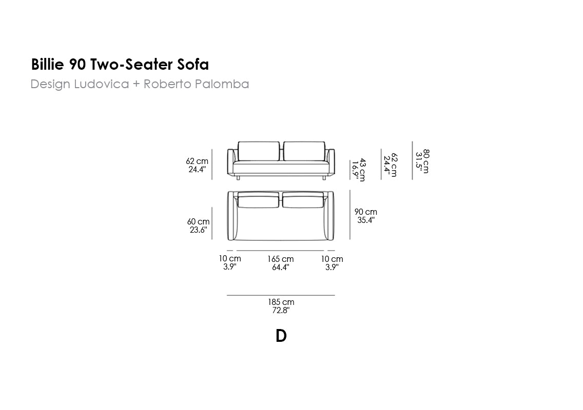 Billie 90 Sofa