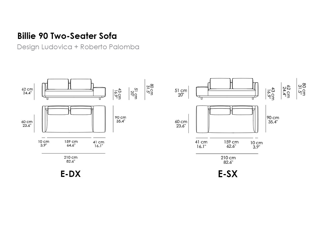 Billie 90 Sofa