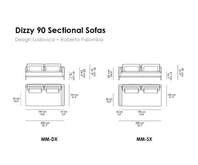 Dizzy 105 Sectional Sofas