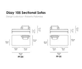 Dizzy 105 Sectional Sofas