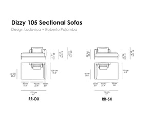 Dizzy 105 Sectional Sofas