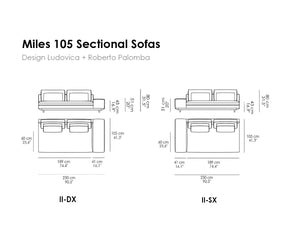 Miles 105 Sectional Sofas