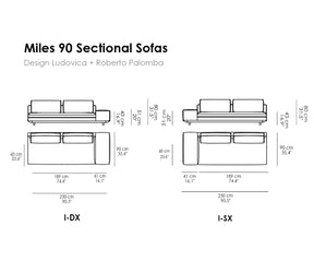 Miles 90 Sectional Sofas