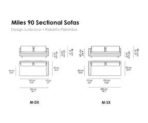 Miles 90 Sectional Sofas