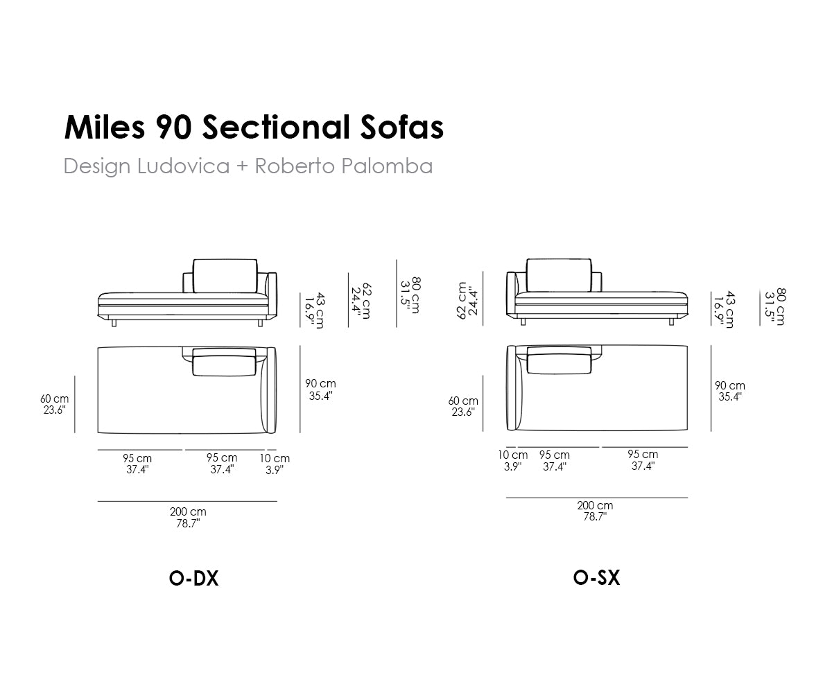 Miles 90 Sectional Sofas