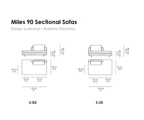 Miles 90 Sectional Sofas