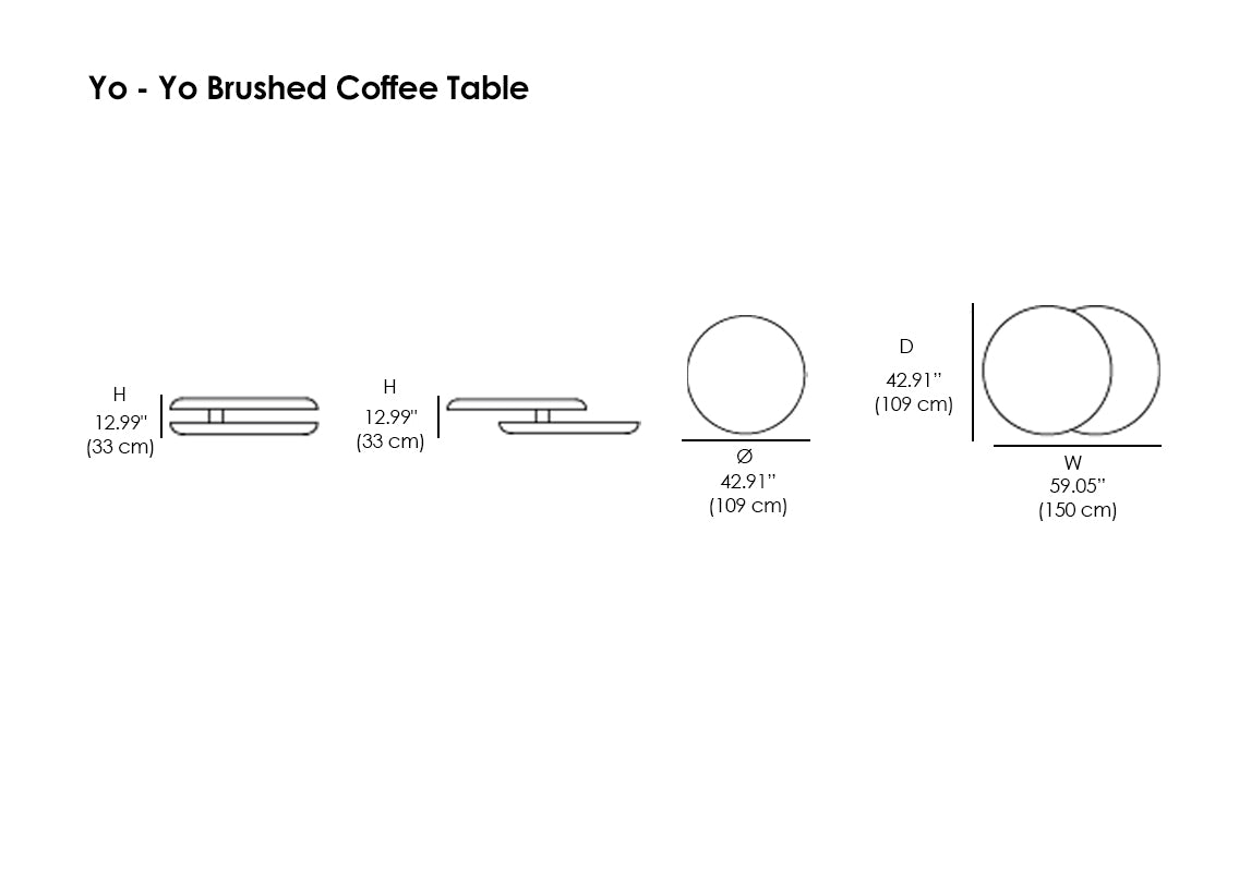 Yo - Yo Brushed Coffee Table