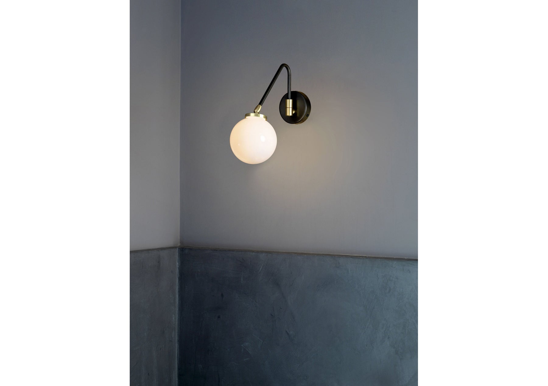 Array Single Opal Wall Lamp (Quick Ship)