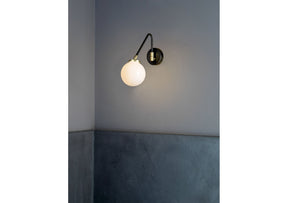 Array Single Opal Wall Lamp (Quick Ship)