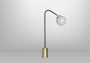 Array Table Lamp In Bronze With Satin Brass Detail (Quick Ship)