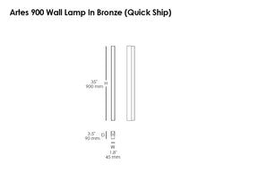 ARTÉS 900 Wall Lamp In Bronze (Quick Ship)