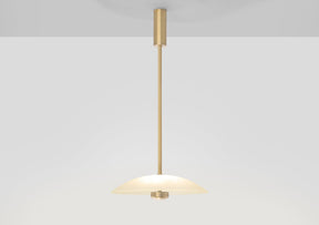 Cielo Small Pendant Lamp In Satin Brass (Quick Ship)