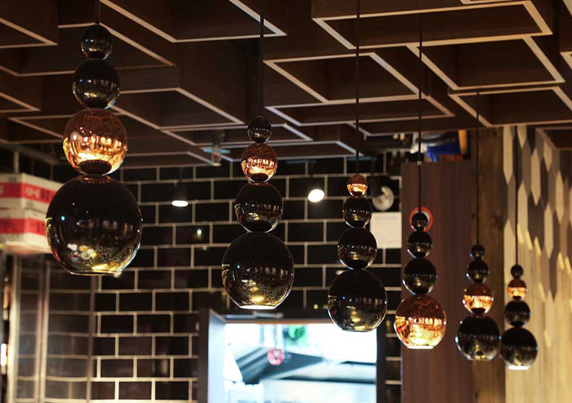 Bubble Black Pendant Lamp (Quick Ship)