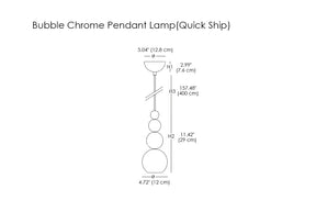 Bubble Chrome Pendant Lamp(Quick Ship)