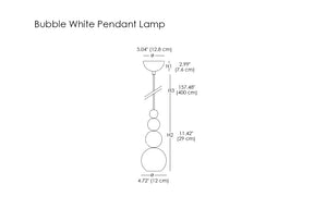 Bubble White Pendant Lamp (Quick Ship)