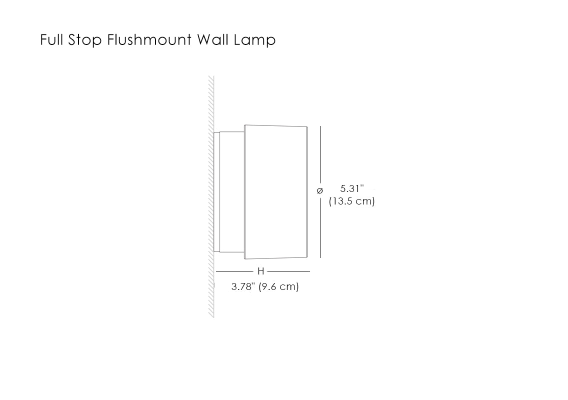 Full Stop Flushmount Wall Lamp