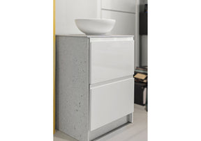 Interni Vanity Cabinet Display with Tecnoril® Vessel