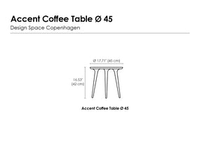 Accent  Black Stained Coffee Table | S (Quick Ship)