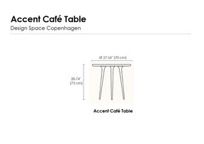 Accent Matte Lacquered Café Table (Quick Ship)
