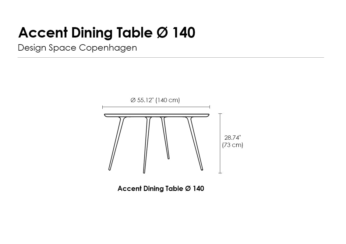 Accent Matte Lacquered Dining Table | L (Quick Ship)