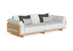 Finish - Natural Teak Frame Mambo Pearl Cushions