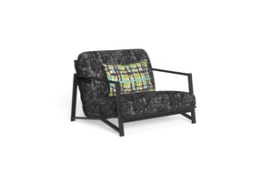 Finish - Graphite Frame Black Abstract Cushions