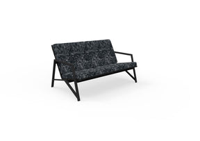 Finish - Graphite Frame Black Abstract Cushions