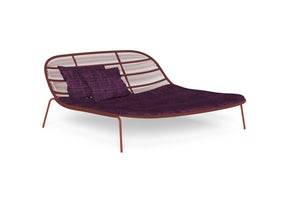 Finish - Red Frame Outmap Plum Cushion