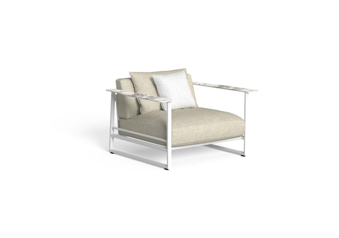 Finish - White Frame Beige Cushions
