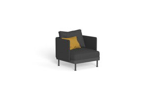 Finish - Graphite Frame Dark Gray Cushions