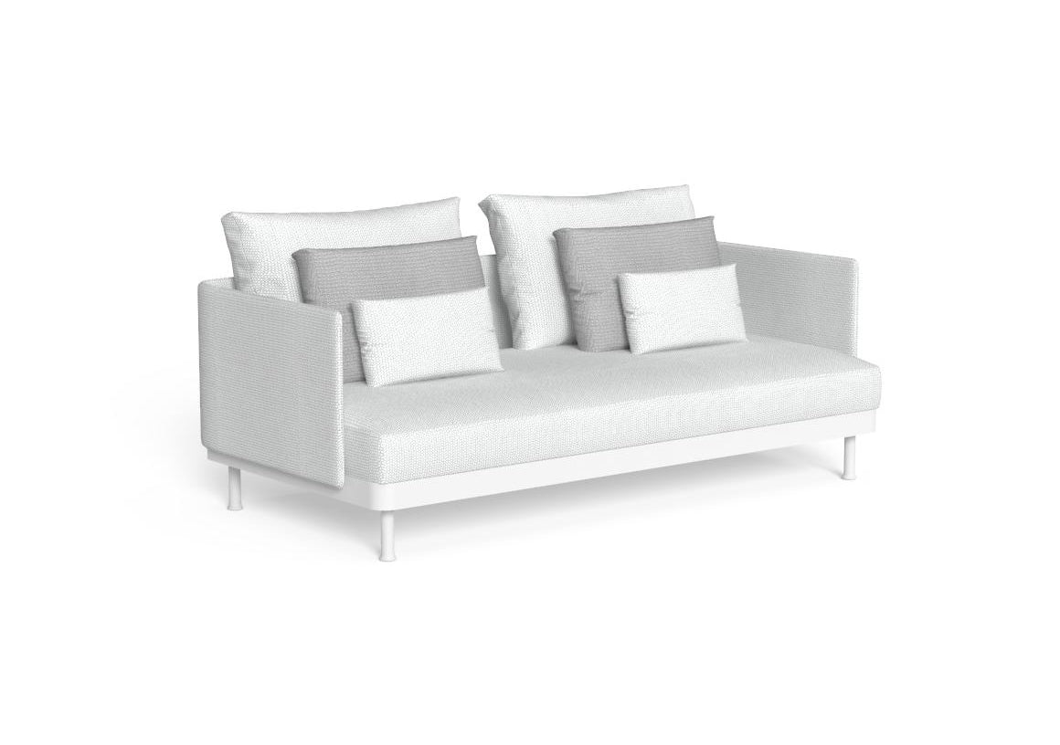 Finish - White Frame Silver Cushions