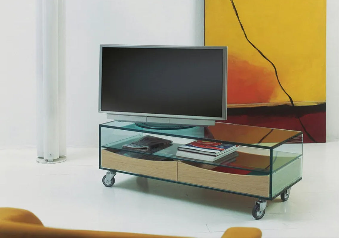 Comò Basso Coffee Table On Wheels