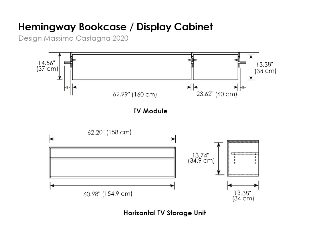 Hemingway Bookcase / Display Cabinet