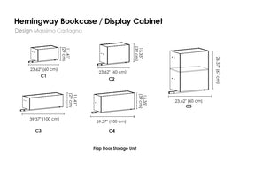 Hemingway Bookcase / Display Cabinet