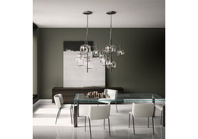Hyperion Chandelier w/ 5 Glass Cubes