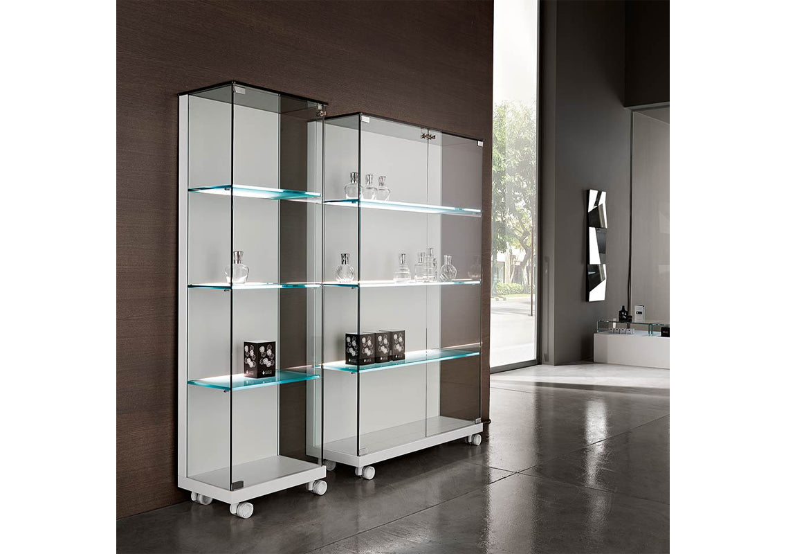 Medora Display Cabinet On Casters