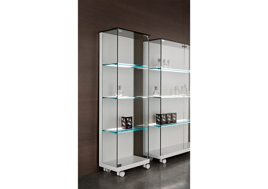 Medora Display Cabinet On Casters